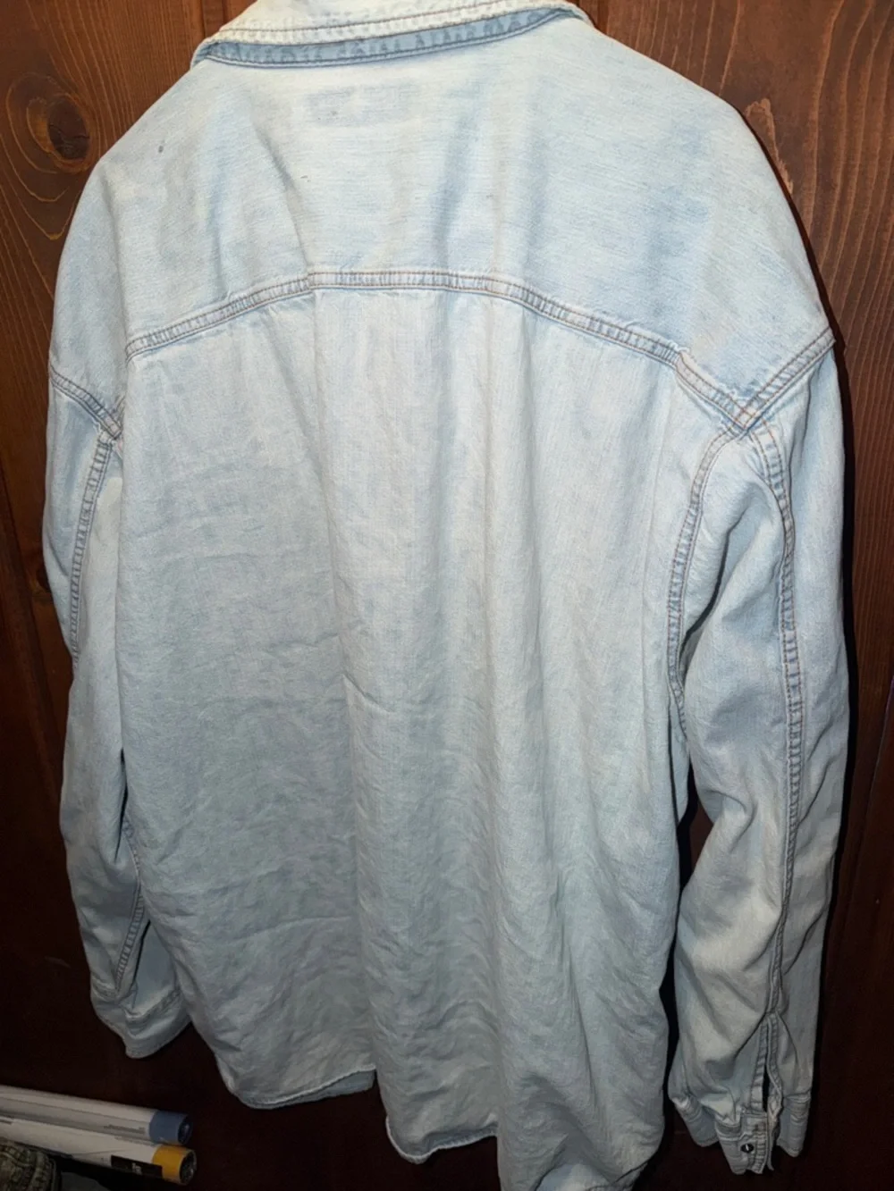 Levi's Pale Blue Denim Shirt Jacket - Picture 10 of 11